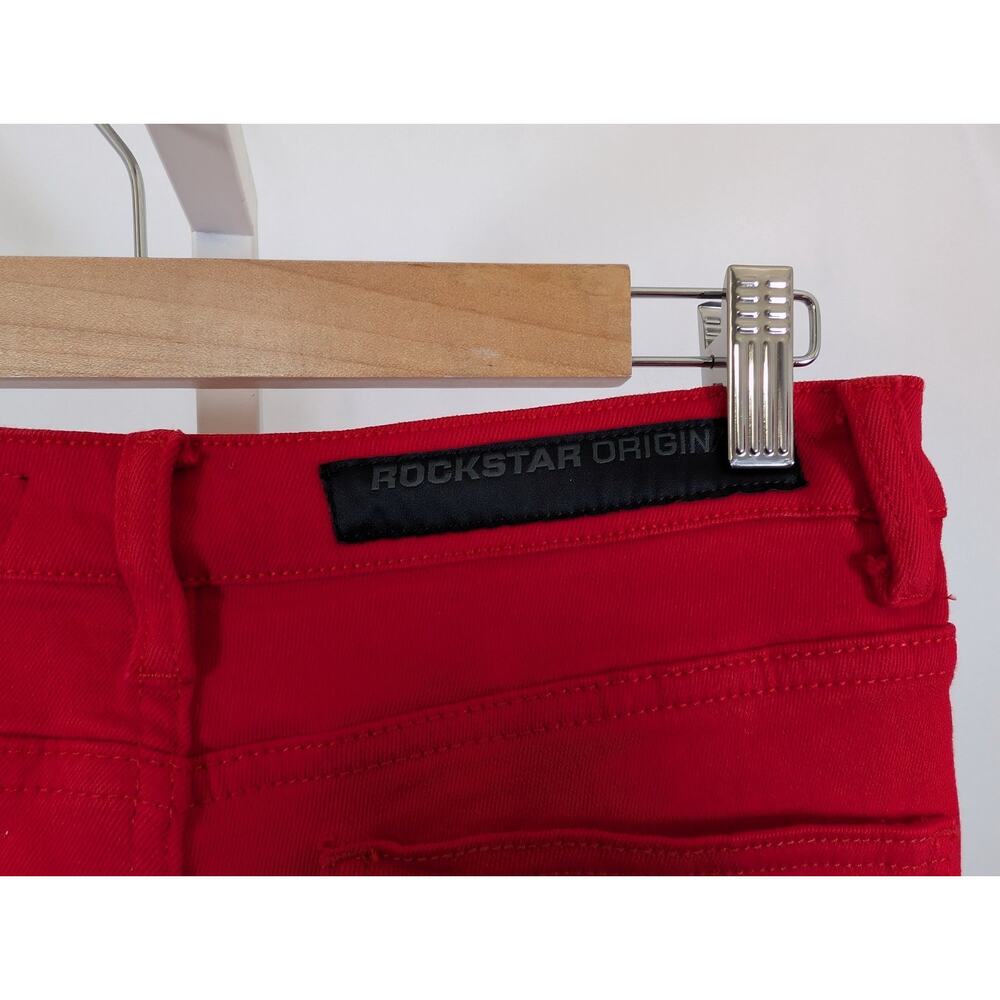 Rockstar Original Jeans Red RSW 205 Stacked Flare Denim Zariyah Women's L - Picture 5 of 8